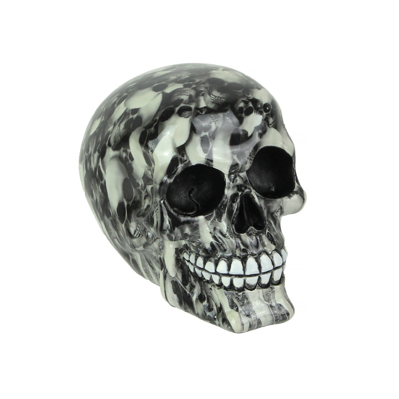 Resin Skulls Print Skull Statue Skeleton Home Decor Gothic Sculpture Figurine